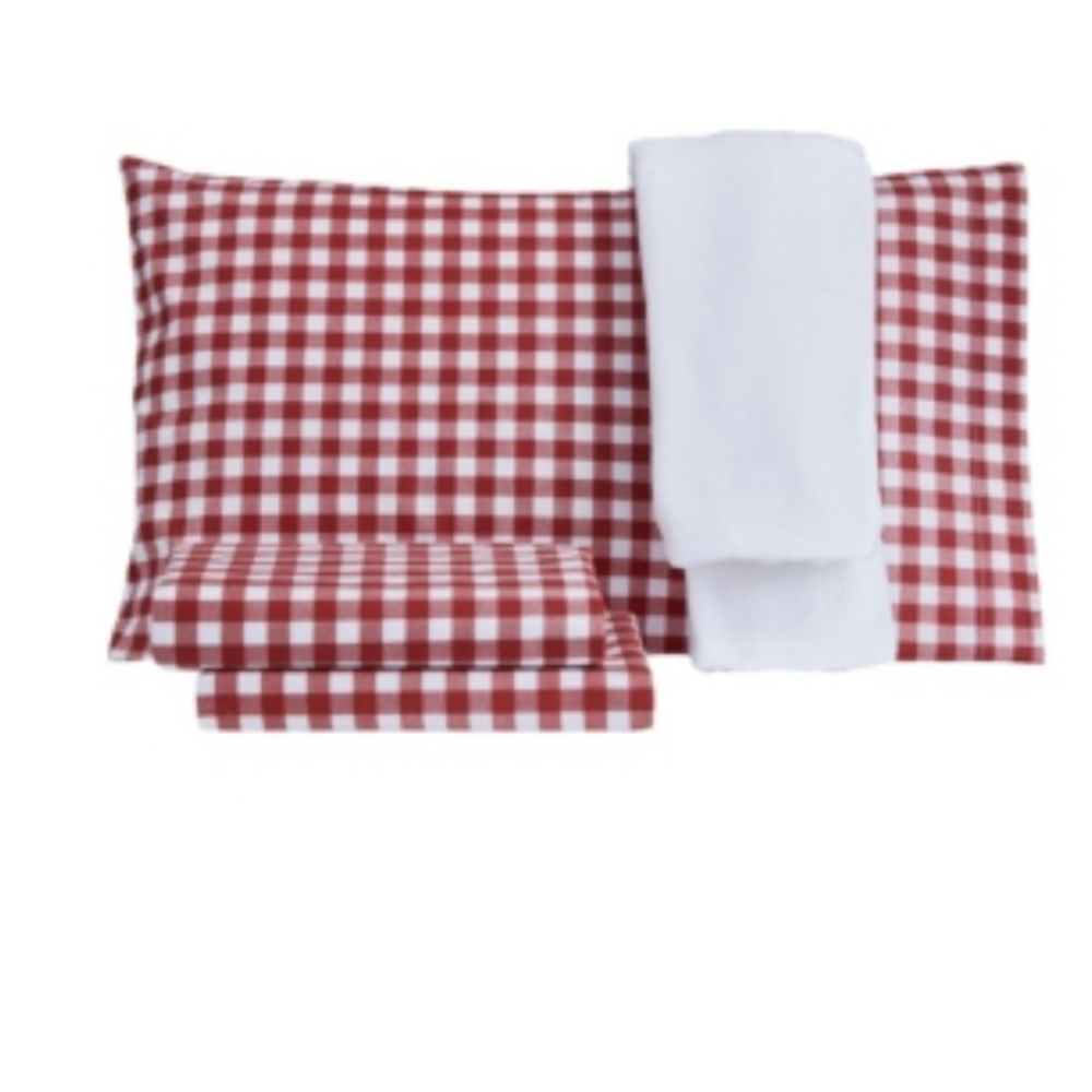Sanders 4PC Twin Sheet Set With Throw